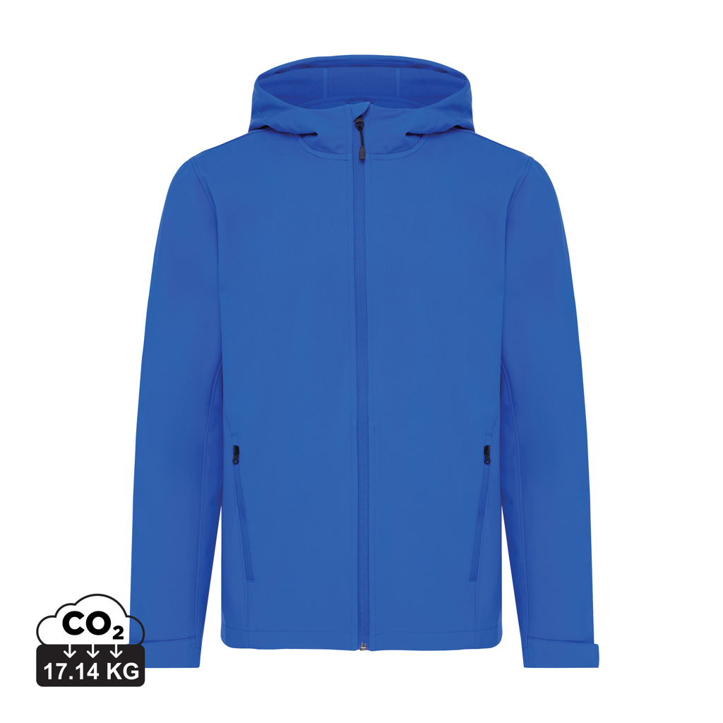 Veste softshell personnalisable Homme rPET Makalu Iqoniq Bleu royal